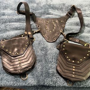 Faux leather holster - great for festivals!